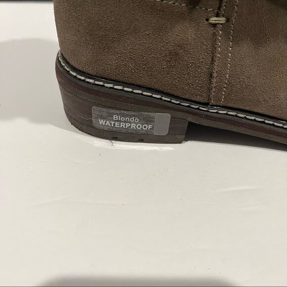 Blondo Women's Ankle Zip Vicky Leather Weatherproof Boot Buckle Dark Taupe 9.5 - Picture 6 of 14